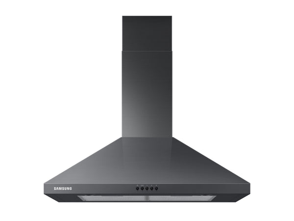 30" Wall Mount Hood in Black Stainless Steel