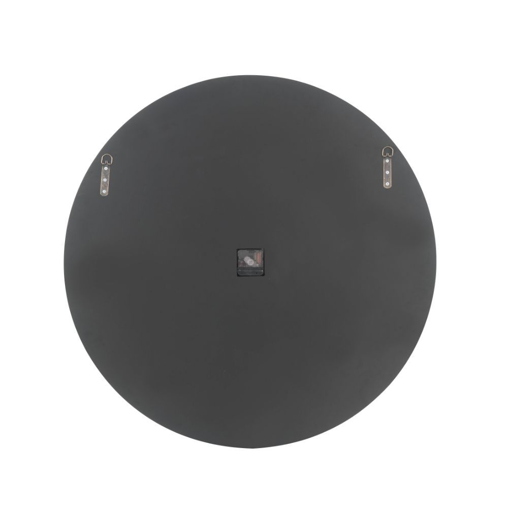 This Nowles round wall clock is covered in beveled mirrored panels that highlight its glamorous style. Featuring crushed acrylic faux diamonds that will naturally attract the eye. Durable engineered wood supports the frame. The clock face comes with a tim