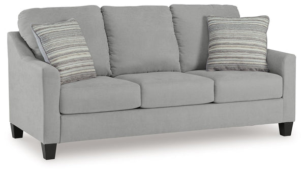 Simply chic comfort. This sofaâ€™s versatile character is instantly at home where you are, whether your space is casual or contemporary. With the look of suede velvet, you get the ultra-clean, tailored look you love. Howâ€™s that for refined relaxation?<b