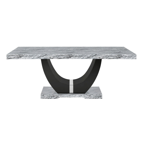 Lyra - Dining Table & 4 Chairs - Gray