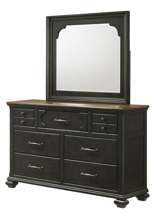 Hamilton - Dresser And Mirror - Black<h4><b>Hamilton - Dresser - Black</b></h4> <table width="100%"><colgroup><col style="width: 30%"> <col style="width: 70%"> </colgroup> <tbody> <tr> <td>Dimensions</td> <td> 63.00"L x 17.38"D x 38.00"H</td> </tr> <tr> <
