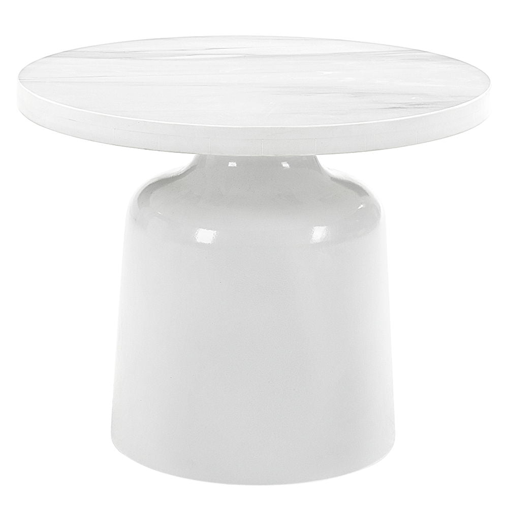 Step into a world of serenity with this stunning Zaid collection table set in a pristine white finish. These tables blend seamlessly with any decor, creating a tranquil and sophisticated atmosphere. Perfect for both modern and classic interiors, the minim