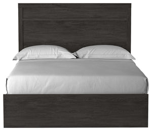 Belachime - Black - Queen Panel Bed