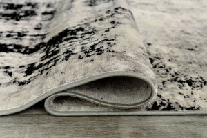 Zekeman - Black / Cream / Gray - Large Rug