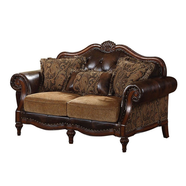  its complemented by comfortable seating made with faux leather and chenille fabric. This collection is perfectly suitable for any living room environment.<br/><br/><b>Product Feature