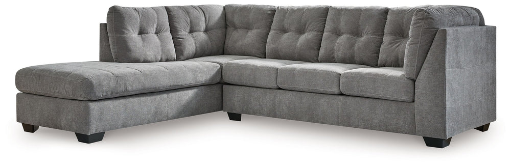 This sectional with chaise takes a homey approach to high style. Its gray coloration has classic versatility, while a contemporary silhouette and stitched details keep the look totally on trend. And you can count on comfortâ€”the chaise invites you to kic