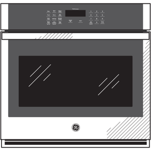 GE® 30" Smart Built-In Self-Clean Single Wall Oven with Never-Scrub Racks