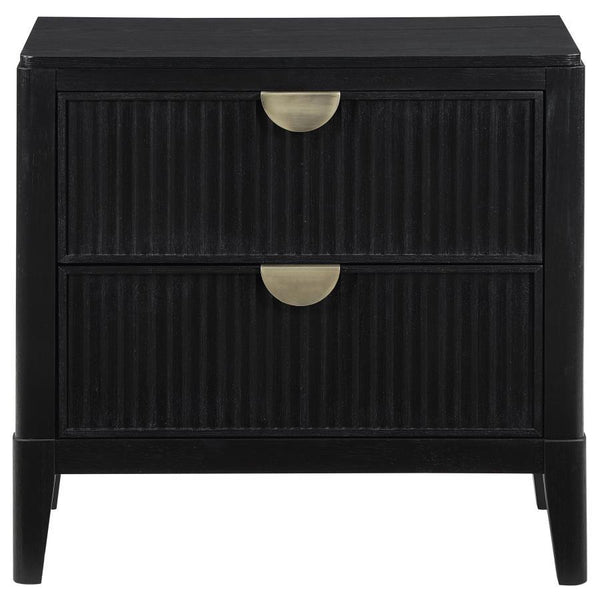 Brookmead - 2-Drawer Nightstand - Black