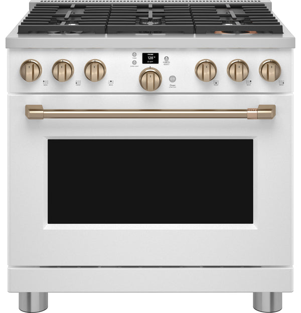 Café™ 36" Smart All-Gas Commercial-Style Range with 6 Burners (Natural Gas)