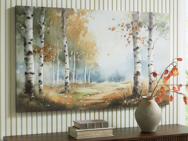 its muted hues evoke the feeling of a peaceful stroll. The picturesque piece is a charming addition to a living room or office.<br/><br/><b>Product