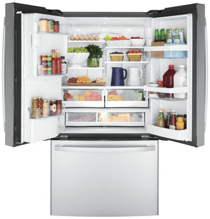 GE® ENERGY STAR® 22.1 Cu. Ft. Counter-Depth Fingerprint Resistant French-Door Refrigerator