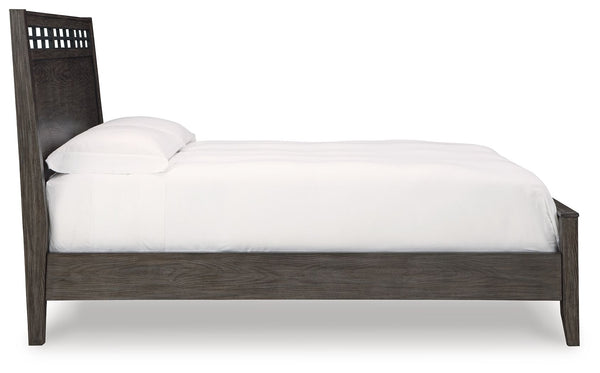 Montillan - Grayish Brown - King Panel Bed