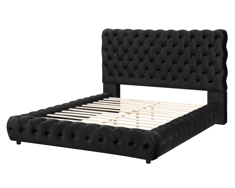 Flory - Queen Bed - Black<h4><b>Flory - Queen Headboard / Footboard - Black</b></h4> <table width="100%"><colgroup><col style="width: 30%"> <col style="width: 70%"> </colgroup> <tbody> <tr> <td>Dimensions</td> <td> 75.50"L x 92.50"D x 51.50"H</td> </tr> <