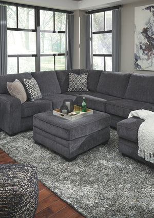  the sectionalâ€™s slate gray upholster