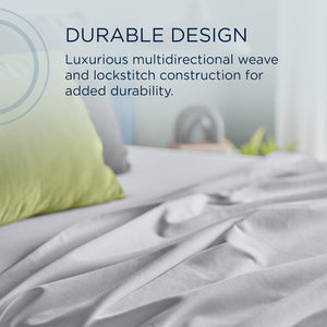 Linens - Tempur Luxe Egyptian Cotton Sheet Set - White - Twin