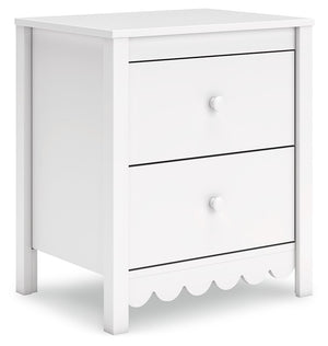 Thanks to its playful scalloped design, this nightstand is the perfect fit for cottage or coastal farmhouse interiors. The matte white finish serves as the perfect backdrop to showcase your personal taste and creativity. And its spacious drawers let you s