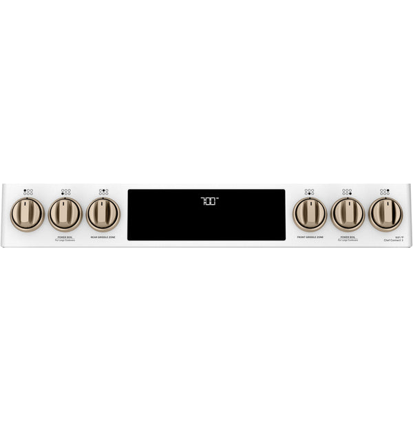 Café™ 30" Smart Slide-In, Front-Control, Gas Range with Convection Oven