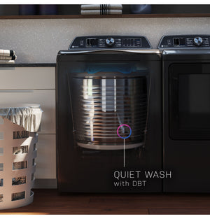 GE Profile 5.3 cu. ft. High-Efficiency Smart Top Load Washer in Sapphire Blue