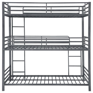 Maynard - Metal Twin Triple Bunk Bed - Gunmetal