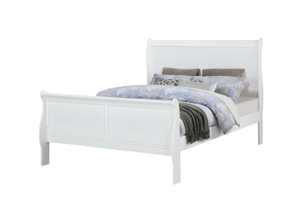 Louis Philip - Full 5 Piece Bedroom Set - White