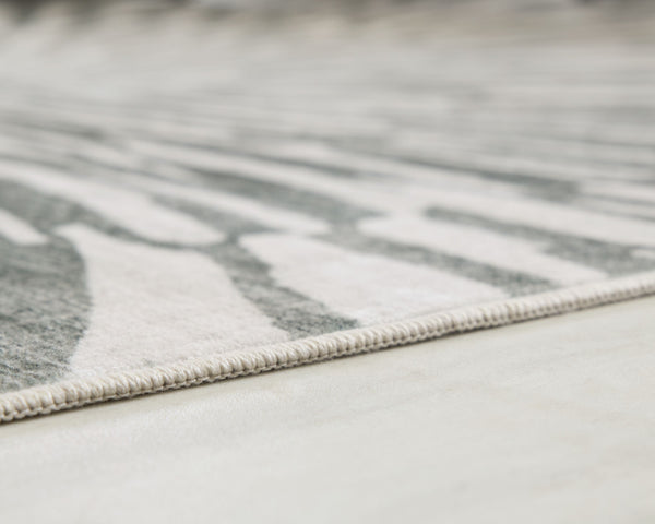 Verland - Gray / White - Washable Large Rug