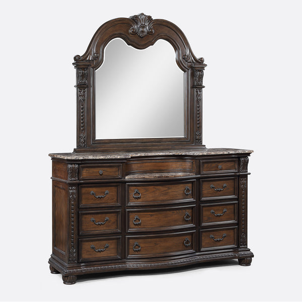 Stanley - Queen 5 Piece Bedroom Set - Oak