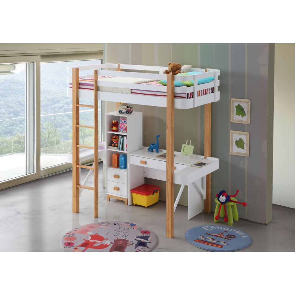 Rectangular Bookcase Storage: 3 Open Compartments (2 Wooden Shelves/Adjustable), 2 Drw KD Drawer: GLIDE Side Metal, DOVETAIL English, Felt-Lined NOT Included, Manual-Closing, Hardware: Single Pull Handle (Wood: Natural Finish) CONSTRUCTION] Wooden Case-Le