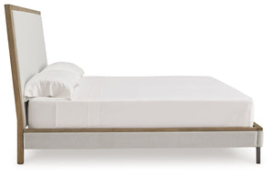 Tomtyn - Light Brown - California King Upholstered Bed