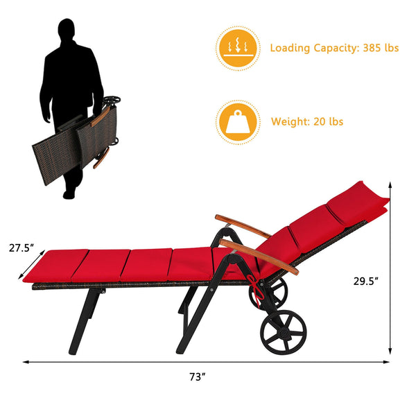 Do you want to enjoy the baptism of the sun on the wide sandy beach? This outdoor rattan lounges is perfect choice for your sunbathing and outdoor enjoyment. Â  This rattan lounge chair is made of high quality PE rattan and aluminum frame  holding up to 3