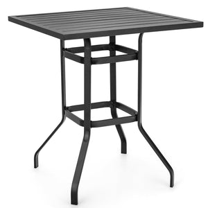 32" wide tabletop provides ample space for daily storage Well-coated and waterproof surface for easy maintenance High-grade steel resists well to rust  deformation and cracks Sturdy structure ensures high stability and 180 lbs strong load capacity Anti-sl