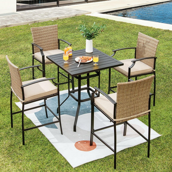 32" wide tabletop provides ample space for daily storage Well-coated and waterproof surface for easy maintenance High-grade steel resists well to rust  deformation and cracks Sturdy structure ensures high stability and 180 lbs strong load capacity Anti-sl