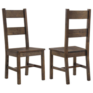 Coleman - Silla de comedor (Juego de 2) - Marrón dorado rústico