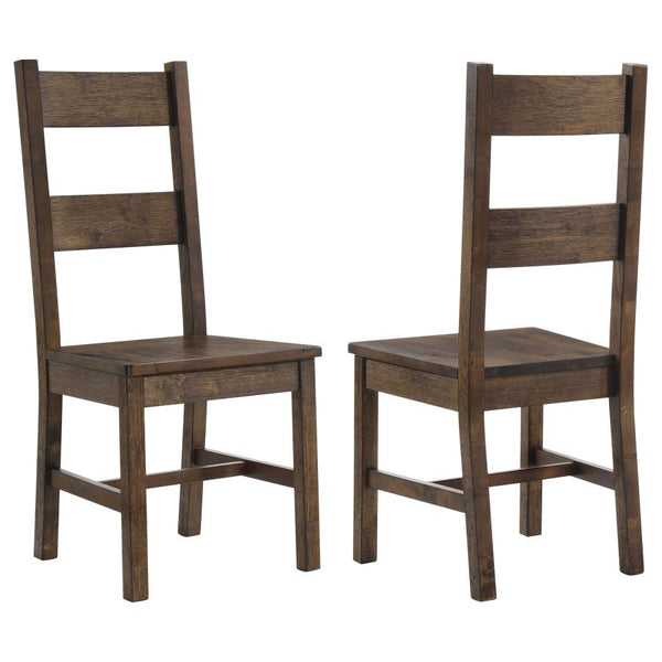 Coleman - Silla de comedor (Juego de 2) - Marrón dorado rústico