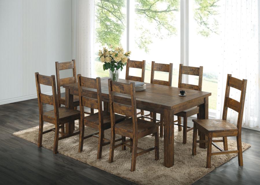 Coleman - Silla de comedor (Juego de 2) - Marrón dorado rústico