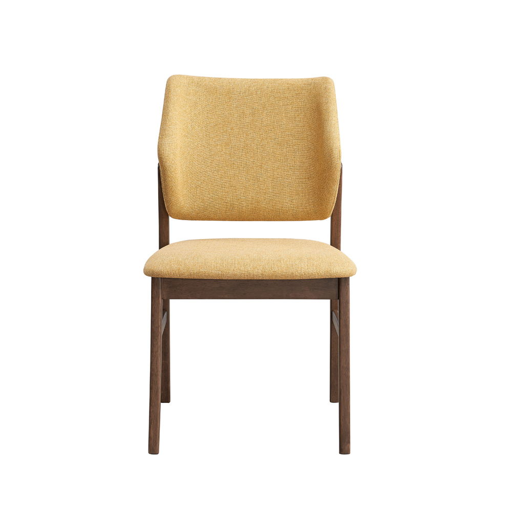 With its elegant walnut finish is a centerpiece of sophistication and warmth. Its rectangular design and sturdy legs offer both style and durability, perfect for everyday meals or special gatherings. The rich walnut tones complement a variety of chair sty