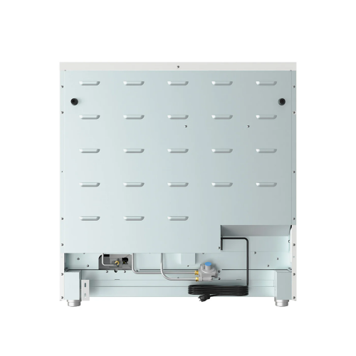 36-Inch Gas Range in White - Contemporary Professional