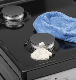 GE® 24"  Steam Clean Free-Standing/Slide-in Gas Range