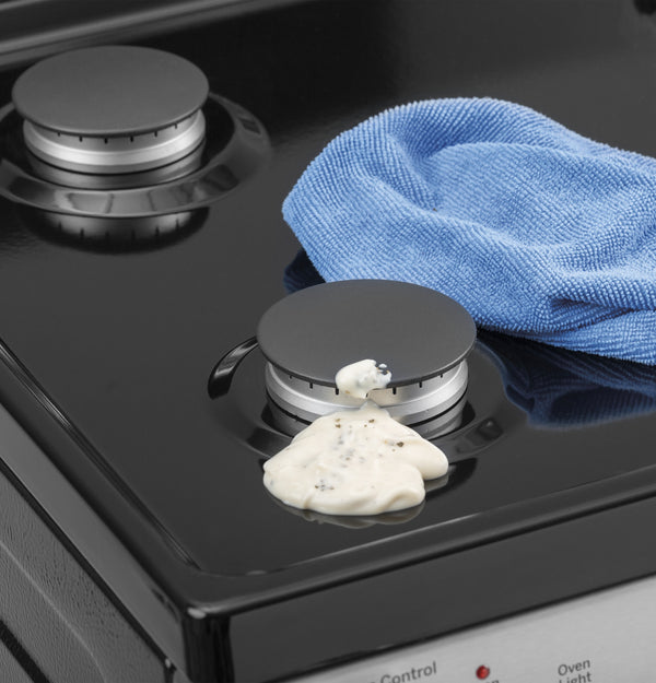 GE® 24"  Steam Clean Free-Standing/Slide-in Gas Range