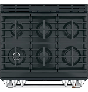 Café™ 30" Smart Slide-In, Front-Control, Gas Range with Convection Oven