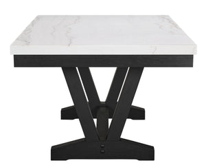Varley - 6 Piece Dining Room Set - White / Gray