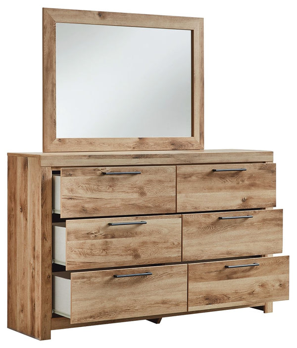  Queen Panel Bed with 6 Storage Drawers