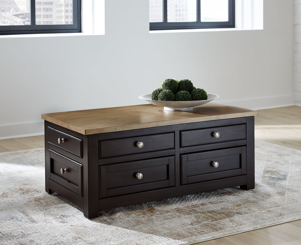 When youâ€™re styling your living room, convenience is key. With this lift-top coffee table, casual flair meets canâ€™t-miss function. The hidden lift top brings added comfort to work-from-home tasks or chilling out by the TV for dinner. When you need to 