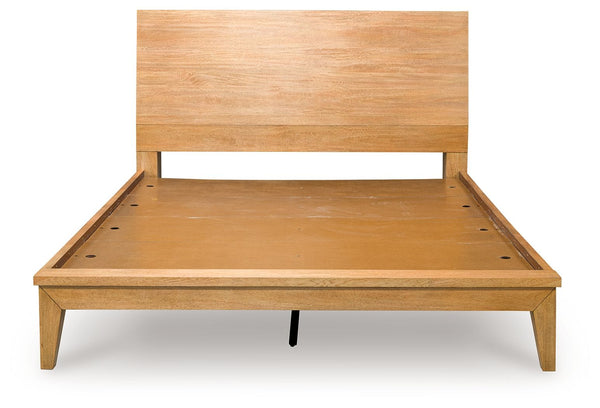  blending relaxed contemporary design with a trendy allure. The beautiful layback headboard features convenient USB char