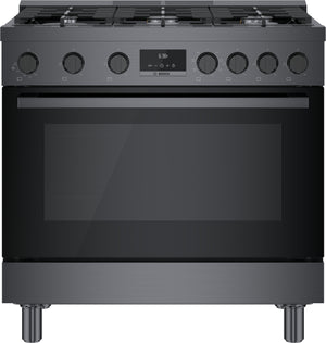 800 Series, Dual Fuel Freestanding Range, 36'', Black Stainless Steel