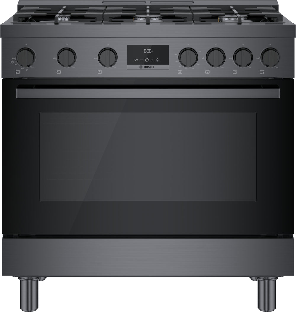 800 Series, Gas Freestanding Range, 36'', Black Stainless Steel