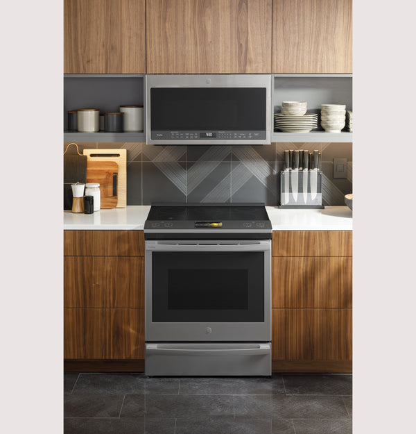 GE Profile™ 30" Smart Slide-In Front-Control Induction Fingerprint Resistant Range with In Oven Camera