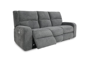 Polaris - Power Reclining Sofa And 2 Recliners - Bizmark Gray