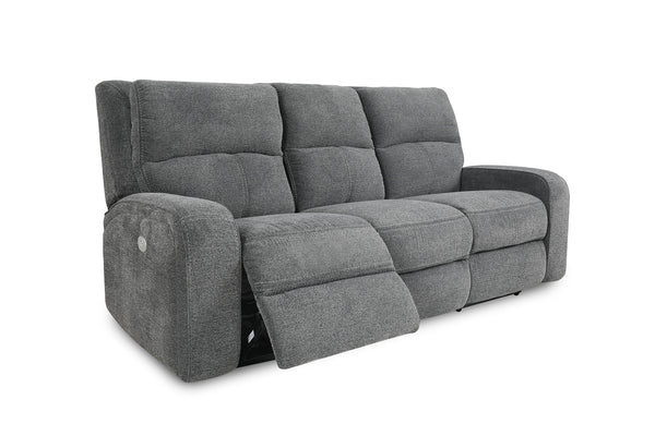 Polaris - Power Reclining Sofa And 2 Recliners - Bizmark Gray