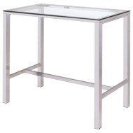 Bar Units and Bar Tables Contemporary Bar Table with Glass Top