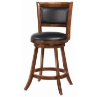 Dining Chairs and Bar Stools 24" Swivel Bar Stool with Upholstered Seat